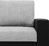 Sofa 3-Sitzer  mit Schlaffunktion LUNA, Grau + Schwarz Produktbild-Vorschau 2