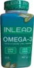 A bottle of Inlead Nutrition Omega-3 softgels against a white background. Produktbild-Vorschau