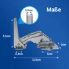 Scharnier Set 2x passend wie Bosch 00481147 Türscharnier Produktbild-Vorschau 4