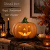 Kürbis-Laterne als LED Halloween-Deko Windlicht in 22x20 cm Produktbild-Vorschau 3