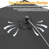 Parasol Izrielar 3,5 m gris – Parasol de jardin moderne Voir les images du produit 7