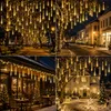 Meteorschouw lichtketting, lichtjes die lijken op vallende Productafbeelding-voorbeeld 9