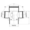 PoloPlast POLO KAL XS Doppelabzweig DN 110/75/75, 87,5 Produktbild-Vorschau 2