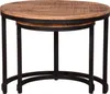Wohnzimmer Set Aliano blau & Beistelltisch Fermo 2er Set Produktbild-Vorschau 9