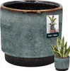 KOTARBAU® Kvetináč modrý keramický Výška 13 cm ⌀ 14 cm Náhľad obrázku produktu 1