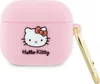 A pink Hello Kitty AirPods 3 case with a gold carabiner clip. Podgląd zdjęcia produktu