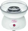 A white cotton candy machine with a clear lid and a red power button. Podgląd zdjęcia produktu