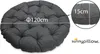 sunnypillow Polster für Papasansessel | rund Durchmesser Produktbild-Vorschau 2