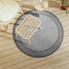 vidaXL Tappeto per esterni ARAKIL Grigio Ø120 cm PP Anteprima dell’immagine prodotto 2