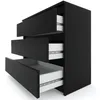 STIV Möbel | Kommode Schwarz Matt 80x33,5x71,5 cm | 3 Produktbild-Vorschau 3