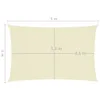 vidaXL Voile d'ombrage Oxford Rectangulaire 2x5 m Crème Voir les images du produit 13