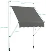 COSTWAY 150cm breit Klemmmarkise Balkonmarkise mit Produktbild-Vorschau 5
