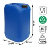 3x 25 litri di taniche per acqua potabile con 1 rubinetto e Anteprima dell’immagine prodotto 3