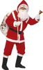 Flanell Santa Claus Kostüm komplett Weihnachtsmannkostüm Produktbild-Vorschau 1