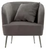 Glamouröser Sessel "Silvery" (73 x 66 x 78 cm) in grauem Produktbild-Vorschau 2