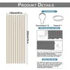 Wodoodporna zasłona drzwiowa 220 g/m², imitacja lnu, z Podgląd zdjęcia produktu 2