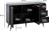 FineBuy Sideboard 120x80x40 cm Anrichte Schwarz mit Produktbild-Vorschau 7