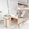 Flacher Mop Mit Zweikammer-Eimer, Teleskop-Ausdrücker + 2 Produktbild-Vorschau 2