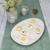 Eierplatte CREME Steingut oval cremeweiß Servier-Platte Produktbild-Vorschau 3