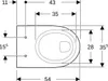 Keramag Renova Nr.1 Flachspül-WC 6 Liter wandhängend - Weiß Produktbild-Vorschau 3