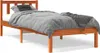vidaXL Massivholzbett ohne Matratze Wachsbraun 90x200 Produktbild-Vorschau 1