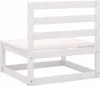 vidaXL 2 tlg. Garten Lounge Set mit Kissen Weiß Kiefer Produktbild-Vorschau 7