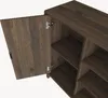 Kommode 'Lukkodso' mit Tür 82 x 75 x 30 cm Walnussoptik Produktbild-Vorschau 9