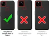Three phone cases shown side-by-side, indicating compatibility with different Google Pixel models. Produktbild-Vorschau