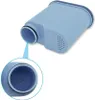 A light blue water filter cartridge with a magnified view of its opening. Produktbild-Vorschau