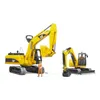 Bruder 02466 - Cat Minibagger mit Bauarbeiter Náhľad obrázku produktu 17