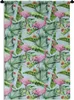 MuchoWow® Wandteppich Wandbehang Hibiskus - Flamingo - Produktbild-Vorschau 1