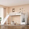 Flieks Lit superposé 90x200cm avec toboggan, lit d'enfant Voir les images du produit 1