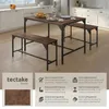 tectake® Sitzgruppe Bolton 3-teilig Industrial Style Produktbild-Vorschau 2