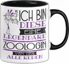 Zoologin Tasse Geschenk Ich Bin Diese Eine Legendäre Produktbild-Vorschau 1