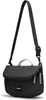 A black Pacsafe bodybag is shown against a white background. Voir les images du produit