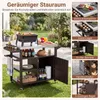 Metalowy wózek do grilla COSTWAY, stół do grilla na Podgląd zdjęcia produktu 5