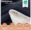 Blumtal Sherpa Kuscheldecke 220x240 cm – Flauschige Produktbild-Vorschau 2