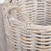 Natur Rattankorb BAKUL rund White-Wash 50cm Griffe Produktbild-Vorschau 4