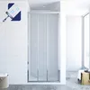 Duschtür Glas 90 cm Dusche Schiebetür 3 Teilig Dreiteilig Produktbild-Vorschau 1