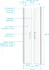 Porte de Douche Double Battant 70x200cm - Verre Trempé Voir les images du produit 4