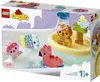 The image shows the packaging of a LEGO Duplo bath toy set, featuring colorful floating animals and an island. Náhled obrázku produktu