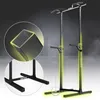 A black and gray fitness station with yellow lighting effects, showing close-ups of its construction. Anteprima dell’immagine prodotto
