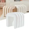 Theo&Cleo Sitzhocker in Bogenform Weicher Fußhocker Produktbild-Vorschau 7