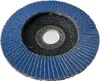 1x Fächerschleifscheiben 115mm flach Körnung 100 Blau Produktbild-Vorschau 2