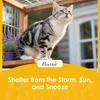 PawHut Katzenhaus aus Holz 2-stöckiges Outdoor Isolierte Produktbild-Vorschau 9