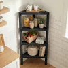 KOMFOTTEU Scaffale angolare a 4 ripiani, portata 32 kg, Anteprima dell’immagine prodotto 5