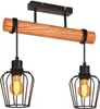 ZMH Deckenleuchte Holz Deckenlampe Flur Schwarz Küchenlampe Produktbild-Vorschau 9