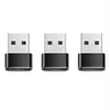 USB-A auf USB-C Adapter OTG 3er Set – Typ-A Stecker auf Produktbild-Vorschau 1