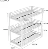 OKWISH Lit superposé 90x200 - 3 Niveaux - Sans Matelas - Voir les images du produit 7