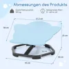 A diagram showing the dimensions of a children's spinning chair. Produktbild-Vorschau